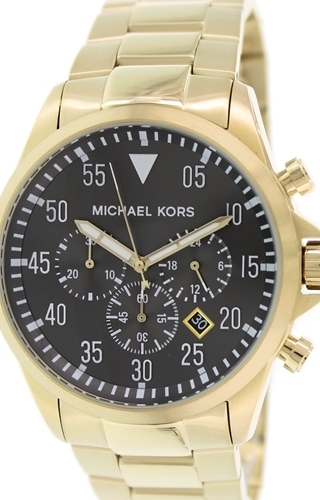 Michael Kors Gage Miesten kello MK8361 Musta/Kullansävytetty teräs