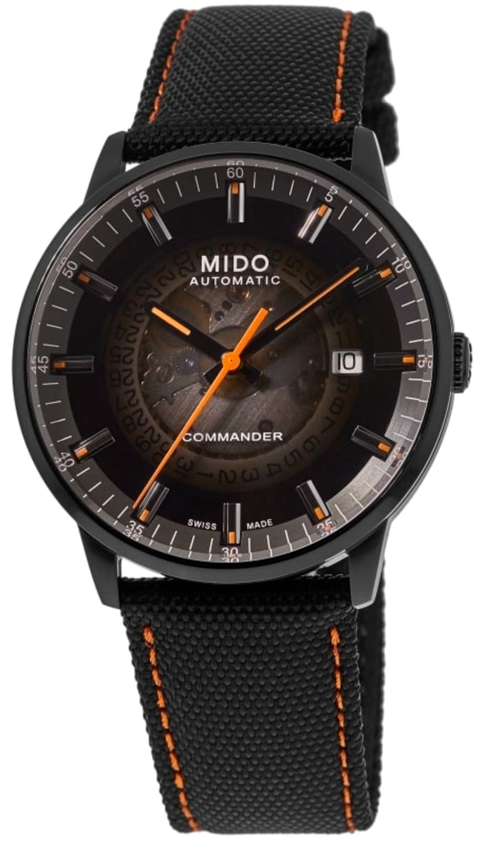 Mido Miesten kello M021.407.37.411.00 Commander Musta/Nahka Ø40 mm