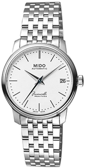 Mido Naisten kello M027.207.11.010.00 Baroncelli Valkoinen/Teräs