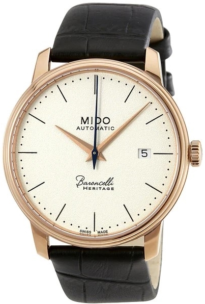 Mido Naisten kello M027.207.36.260.00 Baroncelli Valkoinen/Nahka Ø33