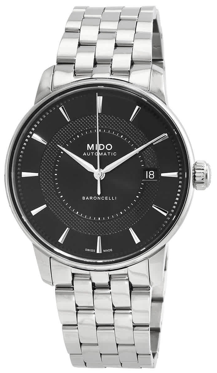 Mido Miesten kello M037.407.11.051.01 Baroncelli Musta/Teräs Ø39 mm