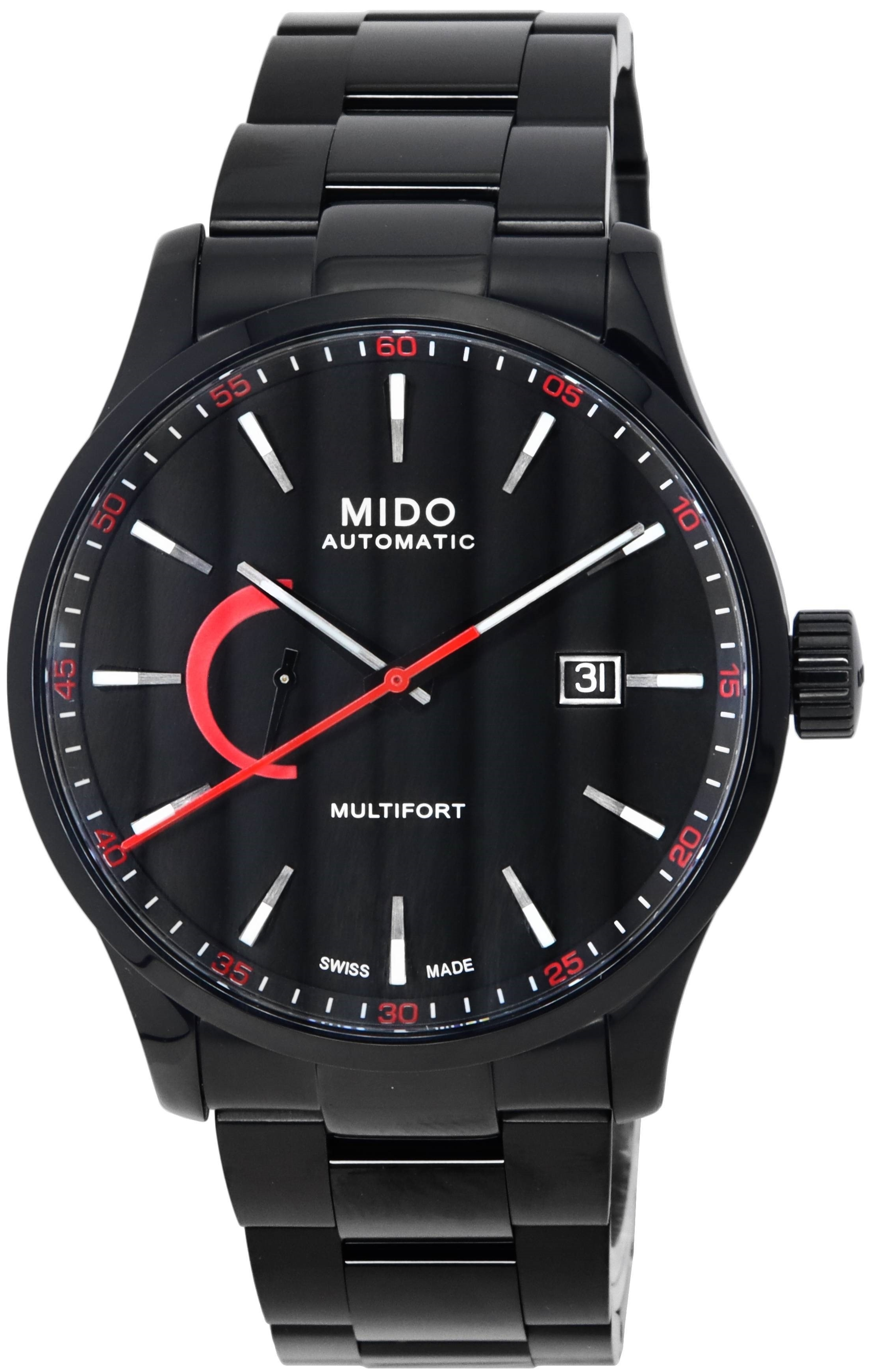 Mido Miesten kello M038.424.33.051.00 Multifort Musta/Teräs Ø42 mm