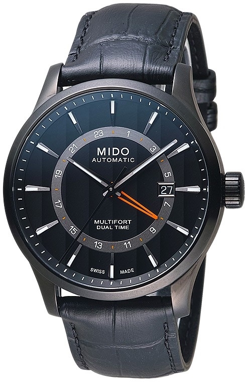 Mido Miesten kello M038.429.36.051.00 Multifort Musta/Nahka Ø42 mm