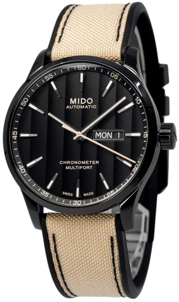 Mido Miesten kello M038.431.37.051.09 Multifort Musta/Kumi Ø42 mm