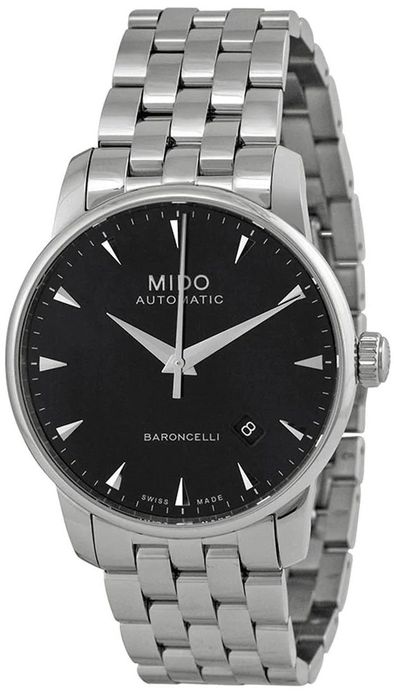 Mido Miesten kello M8600.4.18.1 Baroncelli Musta/Teräs Ø38 mm