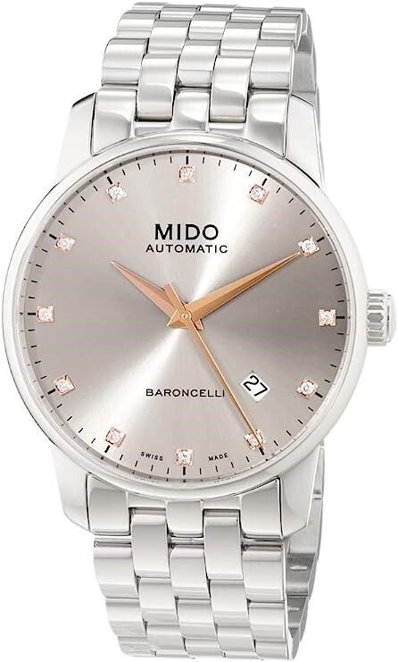 Mido Miesten kello M8600.4.67.1 Baroncelli Hopea/Teräs Ø38 mm