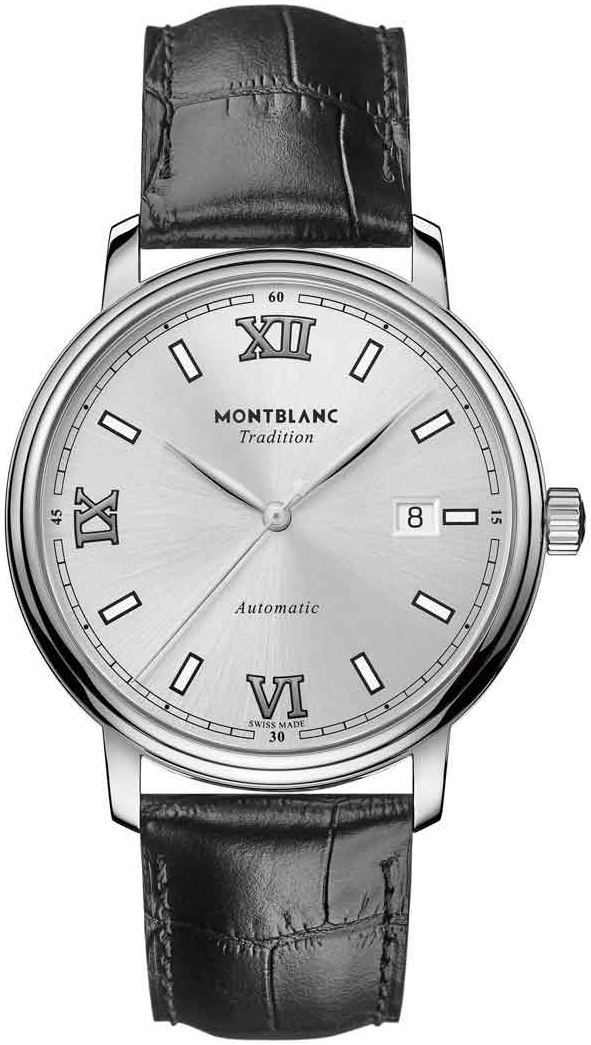 Montblanc Miesten kello 127769 Tradition Hopea/Nahka Ø40 mm