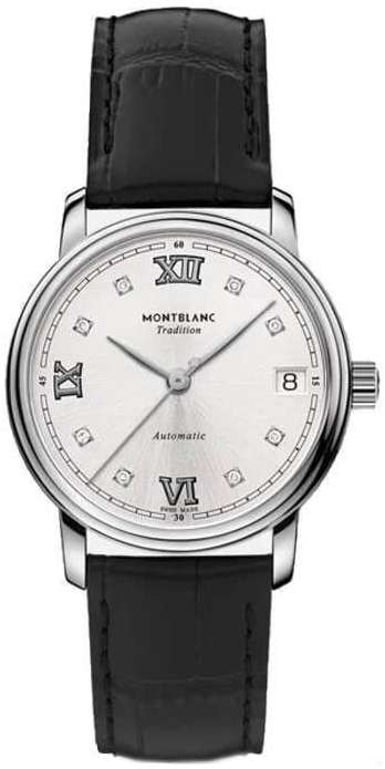 Montblanc Naisten kello 128689 Tradition Hopea/Nahka Ø32 mm