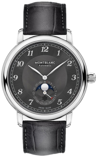 Montblanc Miesten kello 128908 Star Legacy Harmaa/Nahka Ø42 mm