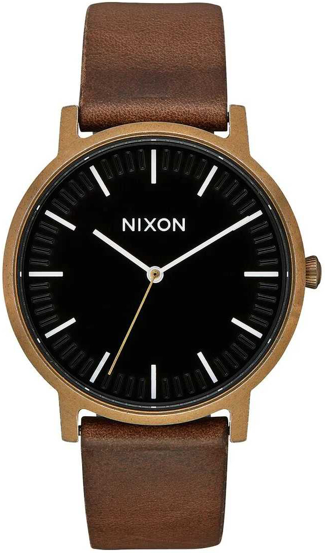 Nixon The Porter Miesten kello A1058-3053-00 Musta/Nahka Ø40 mm