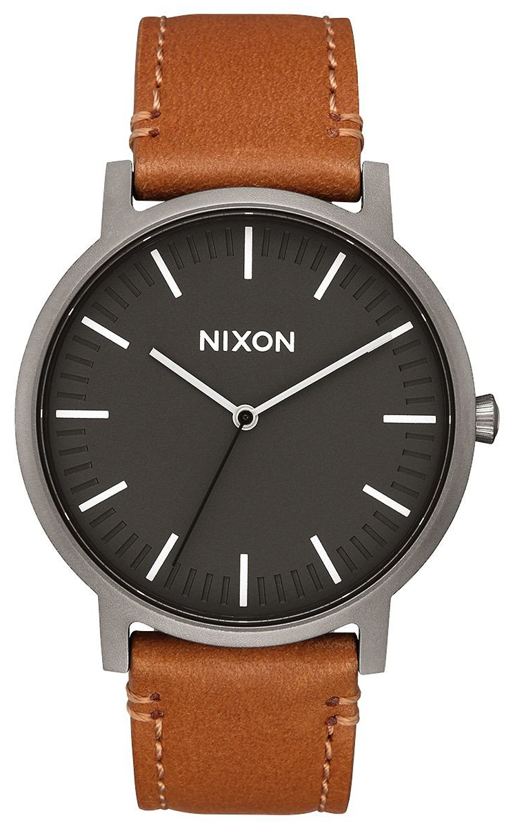 Nixon Miesten kello A10582494-00 Musta/Nahka Ø42 mm