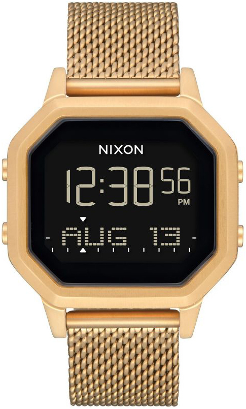 Nixon The Siren Naisten kello A1272-502 LCD/Kullansävytetty teräs