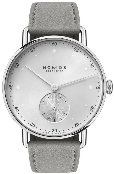 Nomos Glashütte Naisten kello N-1122.SB Metro Hopea/Tekstiili Ø33 mm