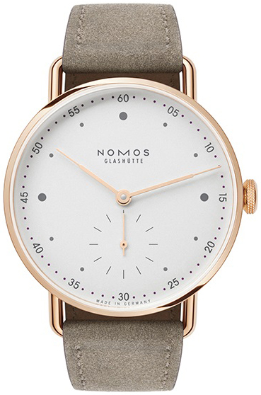 Nomos Glashütte Naisten kello N-1170 Metro Valkoinen/Nahka Ø33 mm