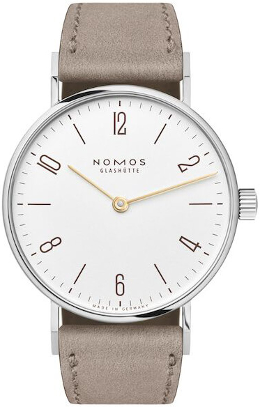 Nomos Glashütte Naisten kello N-120 Tangente Valkoinen/Nahka Ø32.8