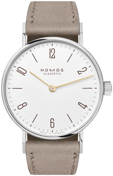 Nomos Glashütte Naisten kello N-127 Tangente Valkoinen/Nahka Ø32.8