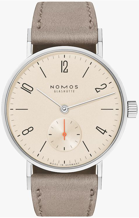 Nomos Glashütte Naisten kello N-150 Tangente Beige/Nahka Ø32.8 mm