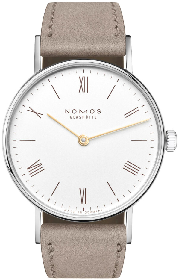 Nomos Glashütte N-240 Ludwig Valkoinen/Nahka Ø32.8 mm