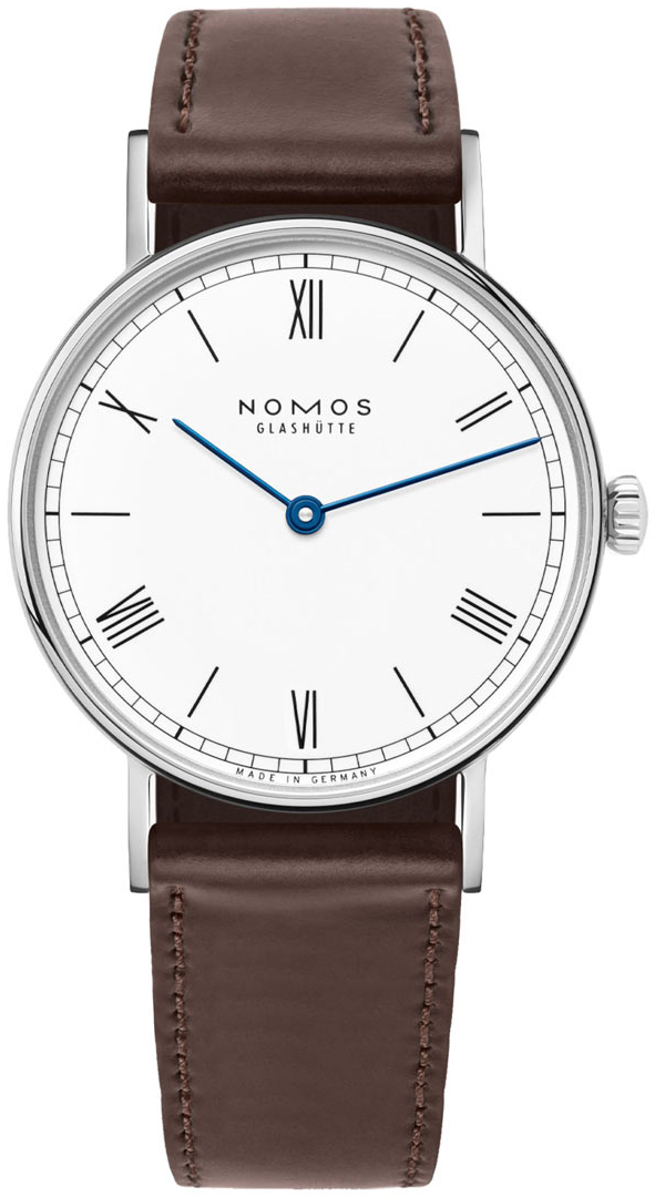 Nomos Glashütte Naisten kello N-242 Ludwig Valkoinen/Nahka Ø32.8 mm