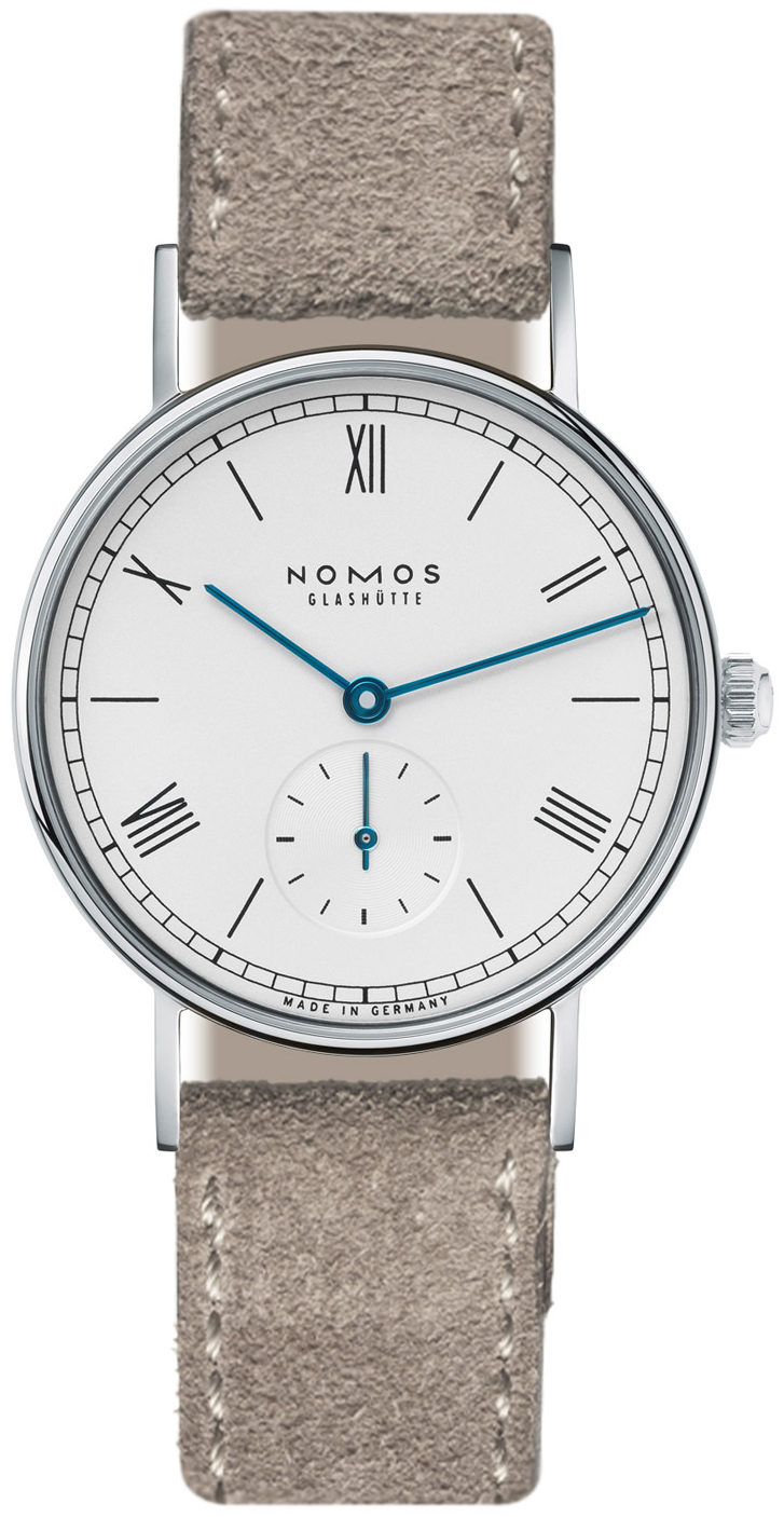 Nomos Glashütte Naisten kello N-243 Ludwig Valkoinen/Nahka Ø32.8 mm