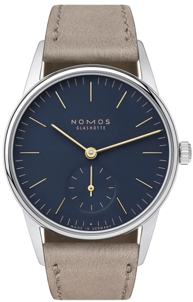 Nomos Glashütte Naisten kello N-329 Orion Sininen/Nahka Ø32.8 mm