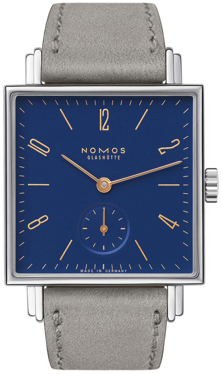 Nomos Glashütte N-490 Tetra Sininen/Nahka