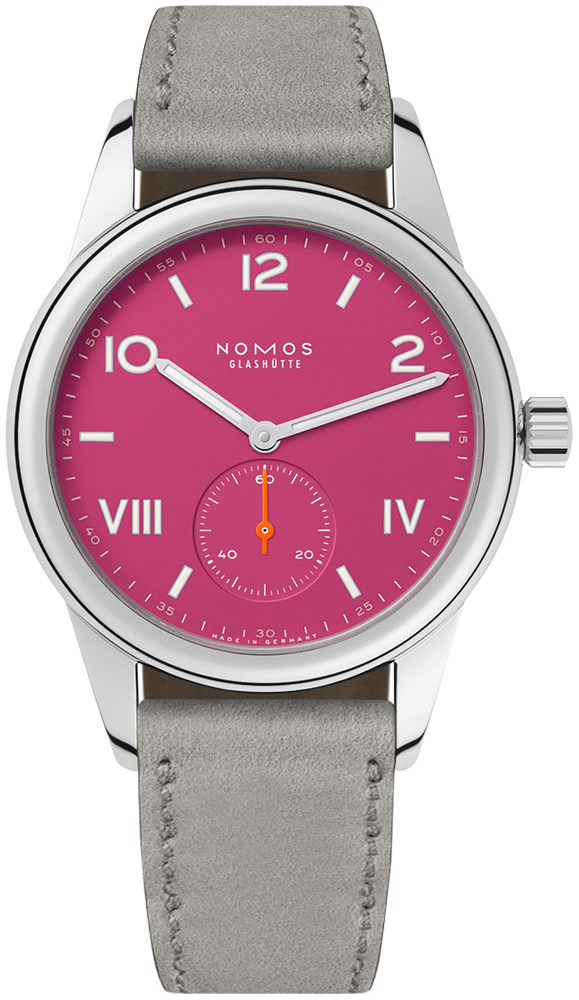 Nomos Glashütte N-711 Club Pinkki/Nahka Ø36 mm