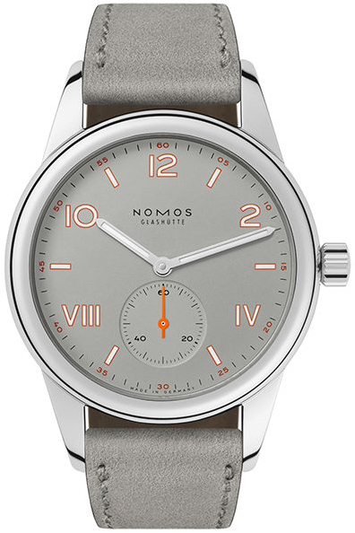 Nomos Glashütte N-712 Club Harmaa/Nahka Ø36 mm