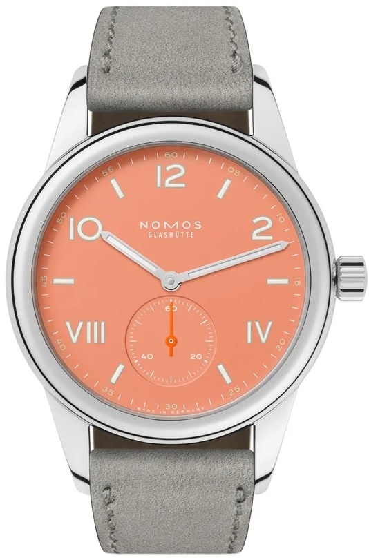 Nomos Glashütte Naisten kello N-714 Club Campus Oranssi/Nahka Ø36 mm