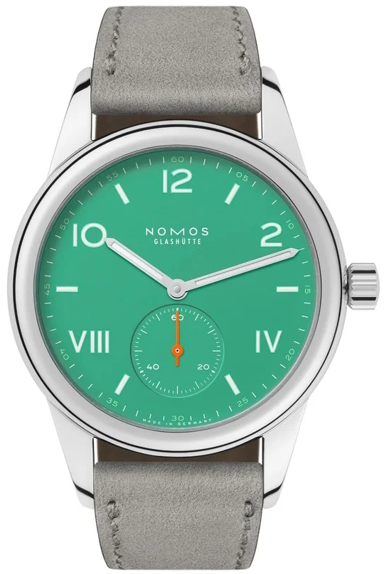 Nomos Glashütte Naisten kello N-715 Club Campus Vihreä/Nahka Ø36 mm