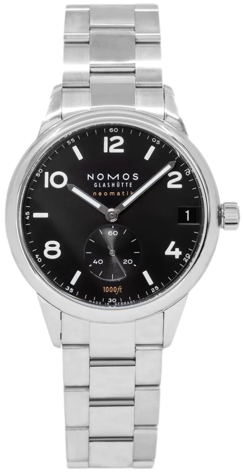 Nomos Glashütte Miesten kello N-781 Club Musta/Teräs Ø42 mm