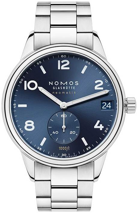 Nomos Glashütte Miesten kello N-782 Club Sininen/Teräs Ø42 mm