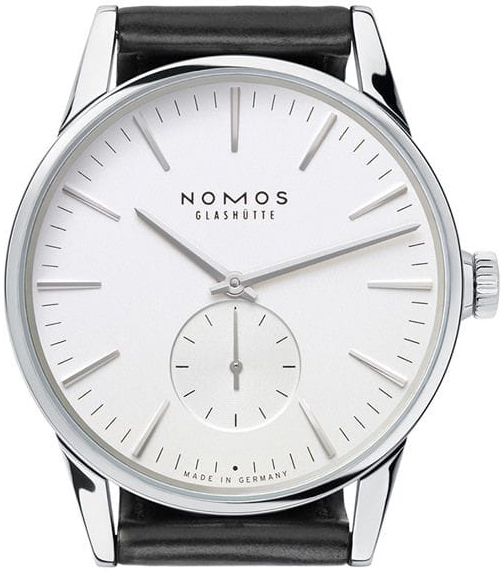 Nomos Glashütte Miesten kello N-801 Zurich Valkoinen/Nahka Ø39.7 mm