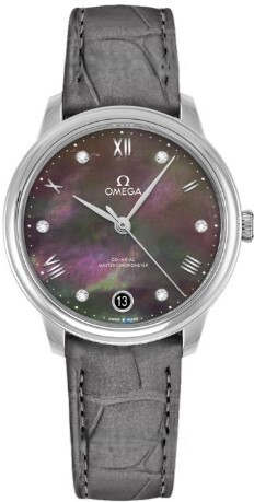 Omega Naisten kello 434.13.34.20.57.001 De Ville Prestige Musta/Nahka