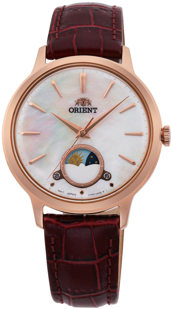 Orient Sun & Moon Naisten kello RA-KB0002A10B Valkoinen/Nahka