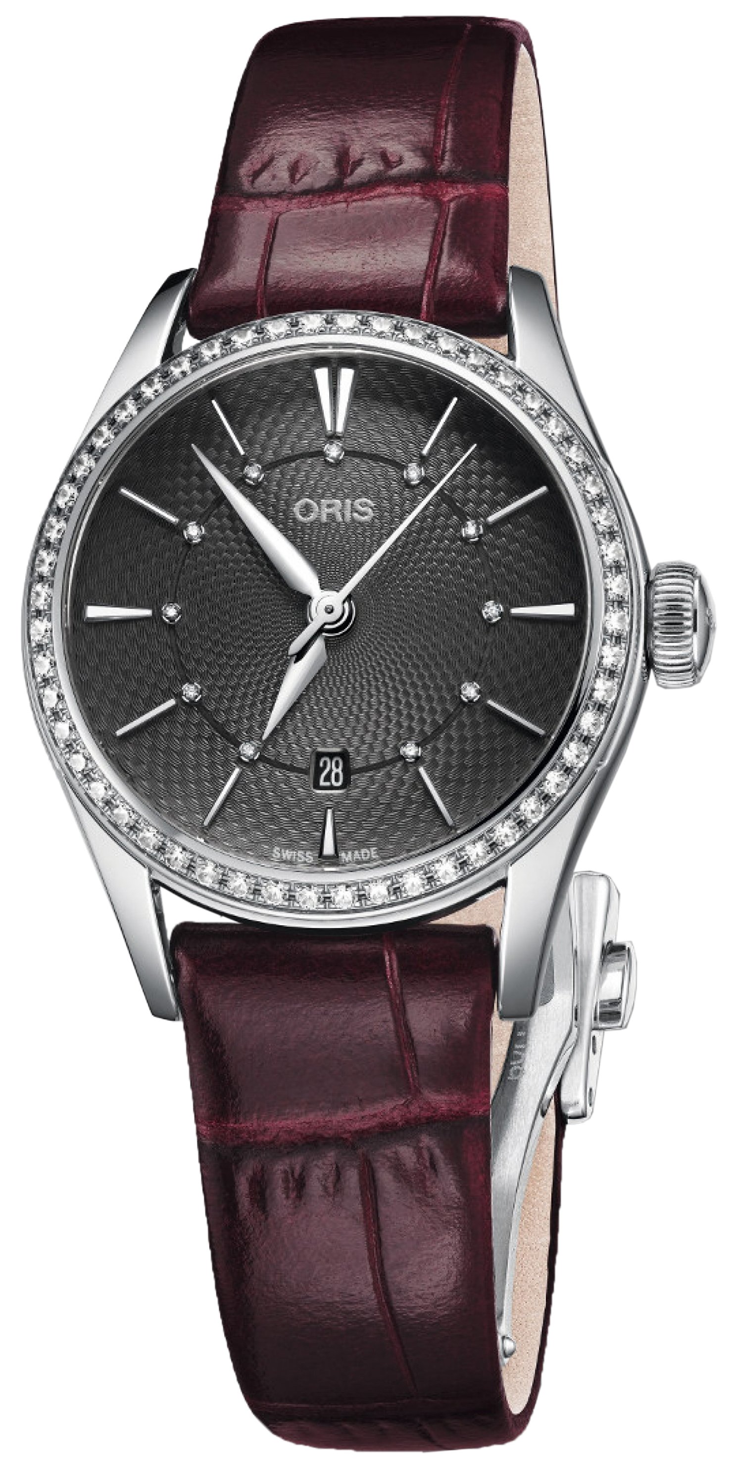 Oris Naisten kello 01 561 7722 4953-07 5 14 63FC Culture Harmaa/Nahka