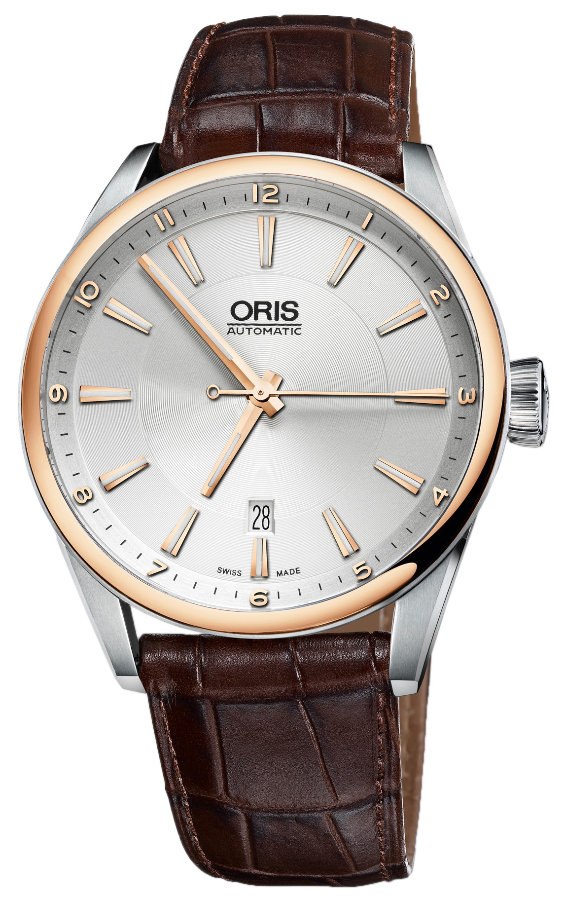 Oris Miesten kello 01 733 7642 6331-07 5 21 80FC Culture Hopea/Nahka