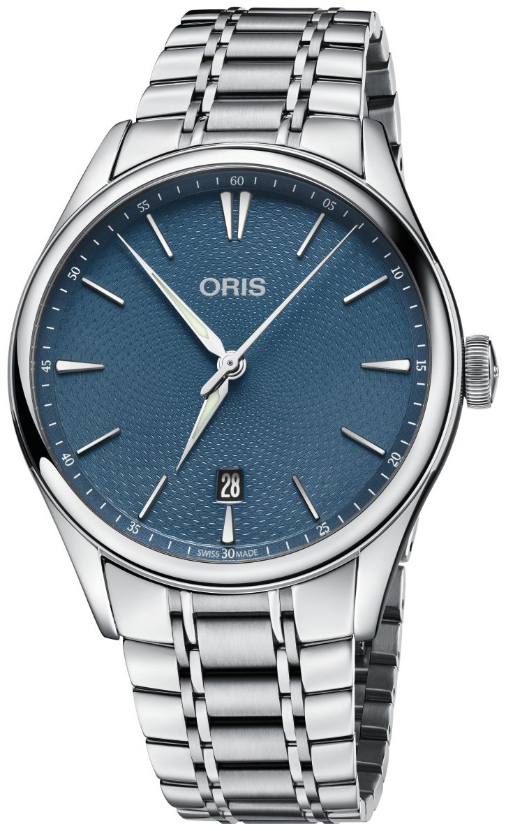 Oris Miesten kello 01 733 7721 4055-07 8 21 88 Culture Sininen/Teräs