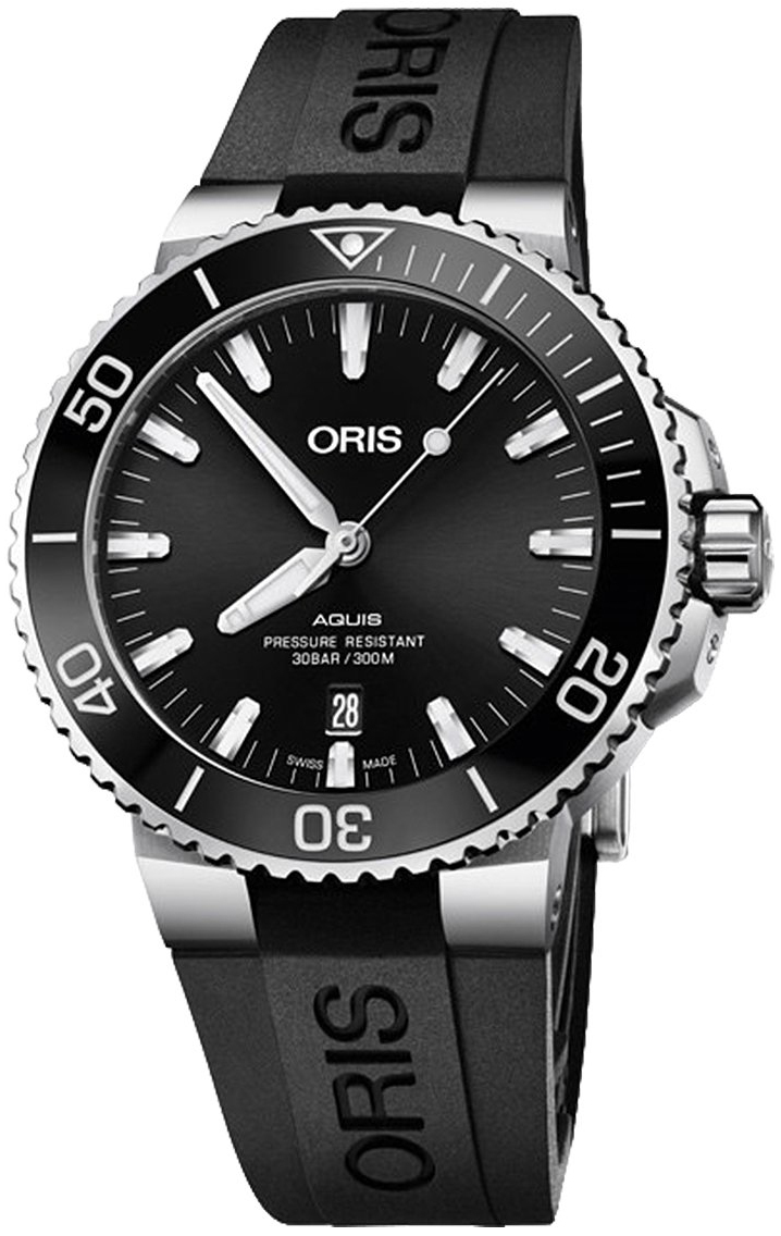 Oris Miesten kello 01 733 7730 4134-07 4 24 64EB Diving Musta/Kumi