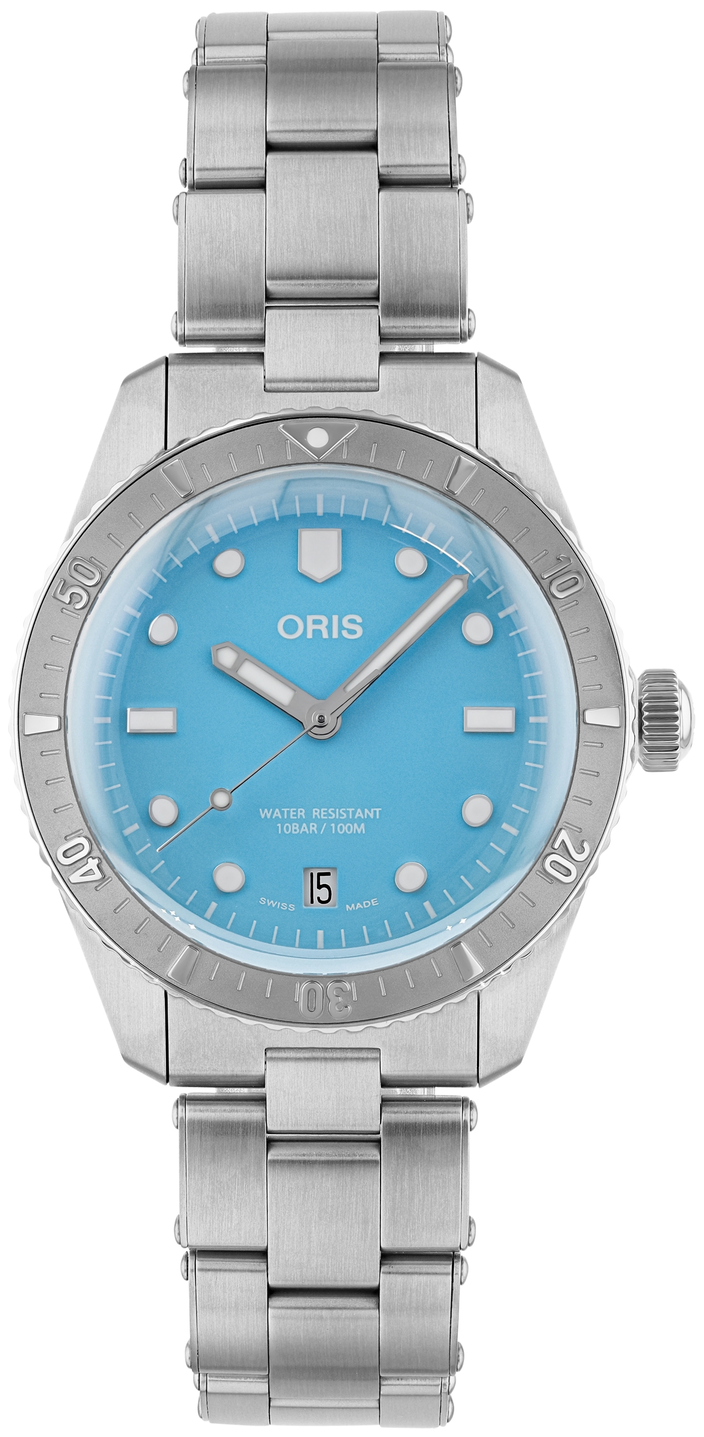 Oris Naisten kello 01 733 7771 4055-07 8 19 18 Divers Sininen/Teräs