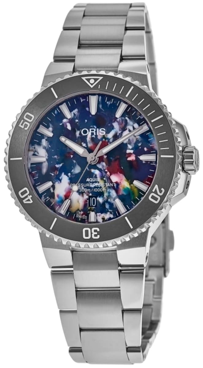 Oris Miesten kello 01 733 7789 4150-07 8 23 04PEB Aquis Upcycle