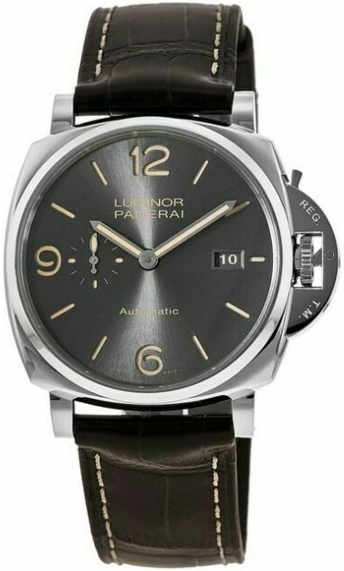 Panerai Miesten kello PAM00943 Luminor Harmaa/Nahka Ø45 mm