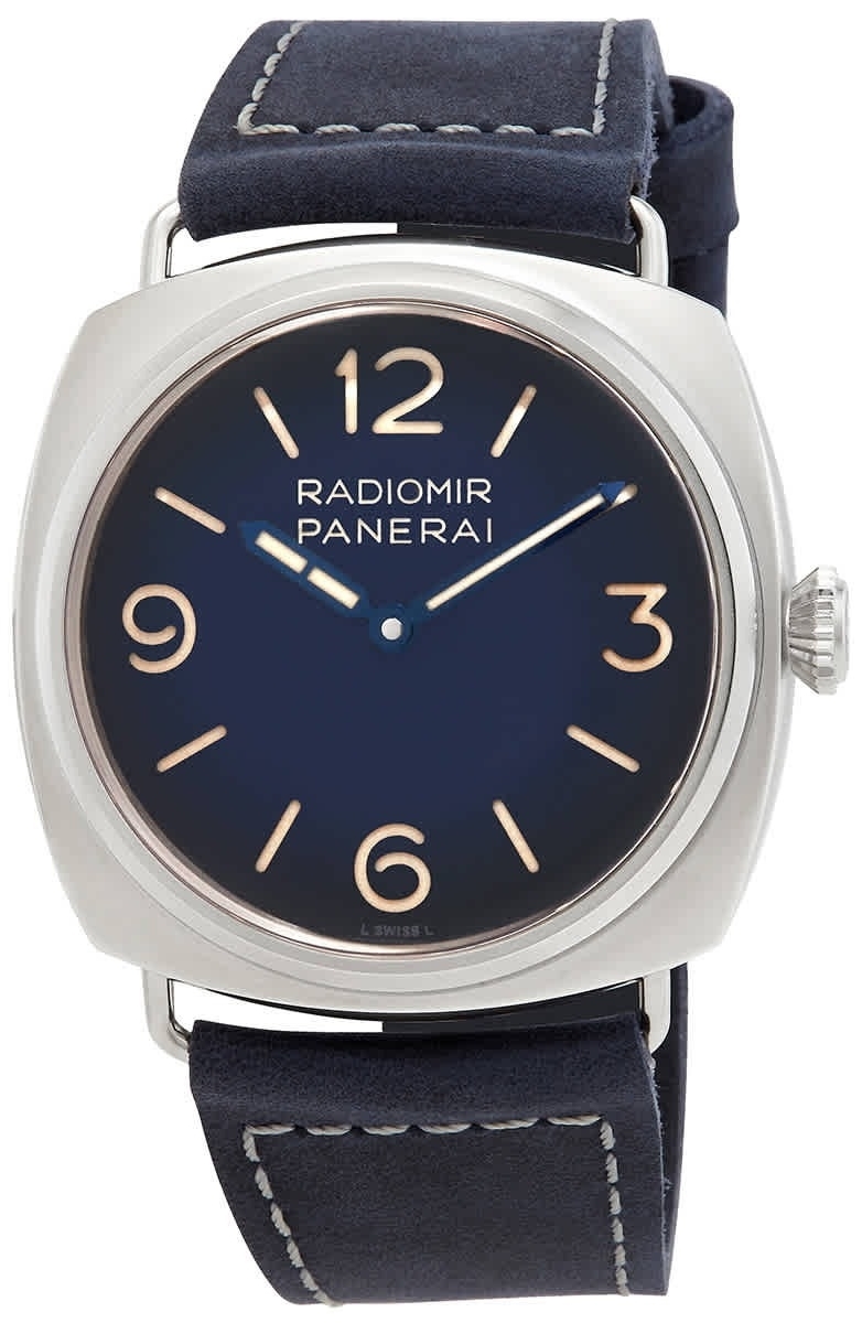 Panerai Miesten kello PAM01335 Radiomir Sininen/Nahka Ø45 mm