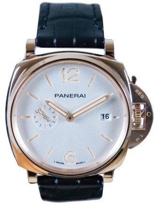 Panerai PAM01336 Luminor Due Valkoinen/Nahka Ø42 mm