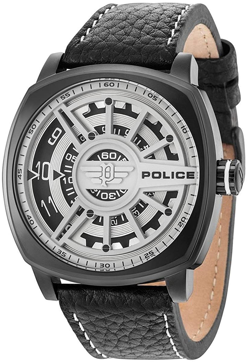 Police Miesten kello 15239JSB.01 Musta/Nahka Ø49 mm