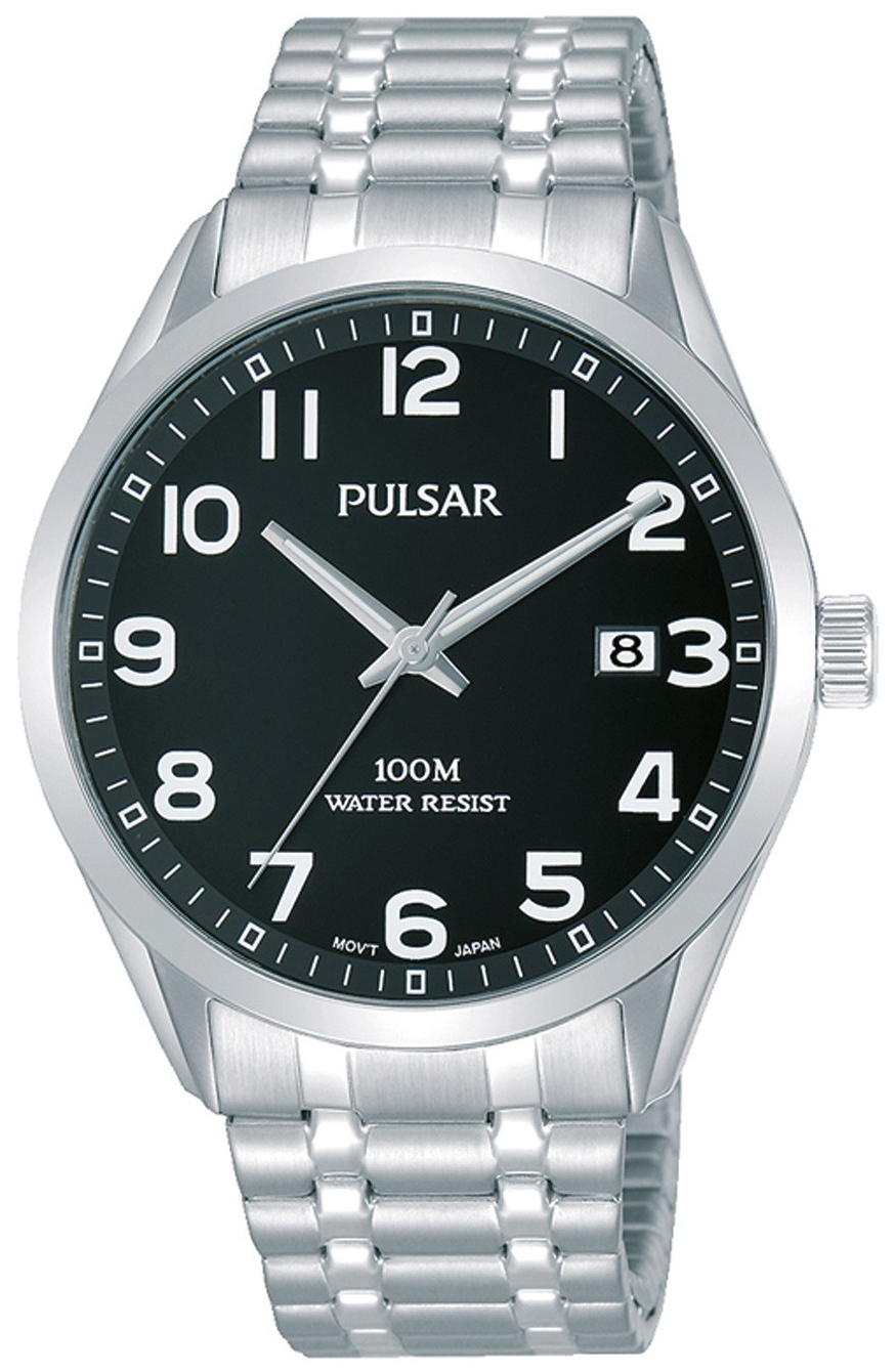 Pulsar Miesten kello PS9563X1 Musta/Teräs Ø39 mm