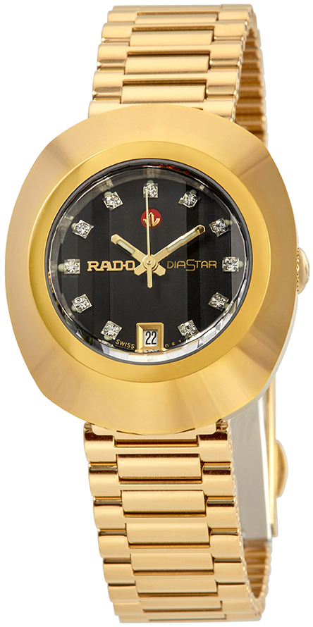 Rado Naisten kello R12416613 Diastar Original Musta/Kullansävytetty