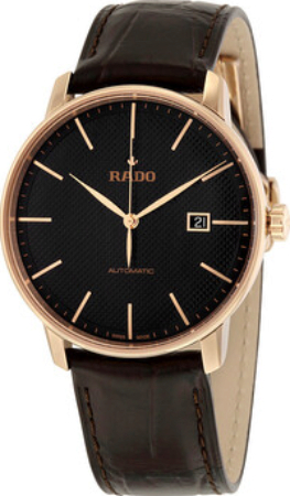 Rado Miesten kello R22877165 Coupole Musta/Nahka Ø41 mm