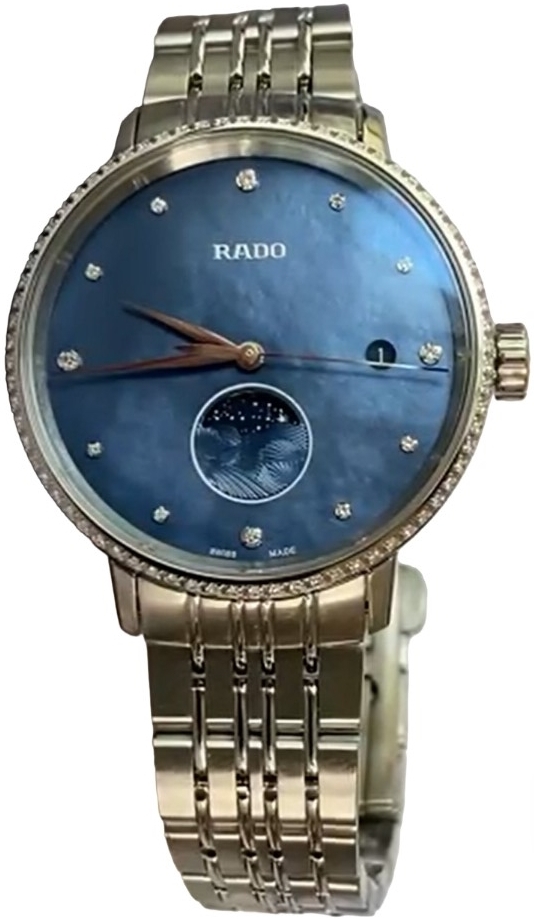 Rado Naisten kello R22883913 Coupole Sininen/Teräs Ø34 mm