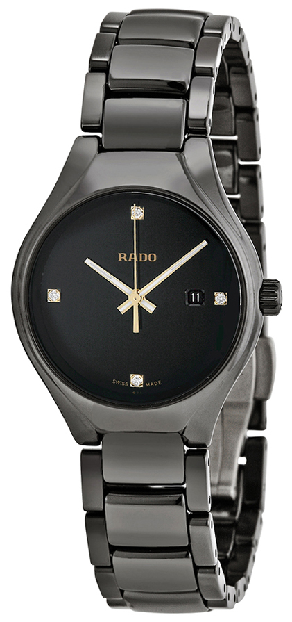 Rado Naisten kello R27059712 True Musta/Keraaminen Ø30 mm